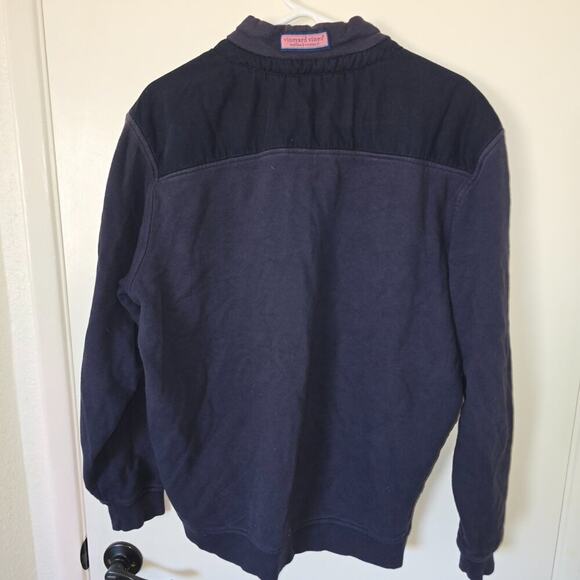 Vineyard Vines Navy Pullover Medium - Picture 3 of 4
